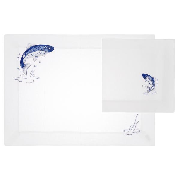 Eri Textiles Leinentischwäsche Forelle