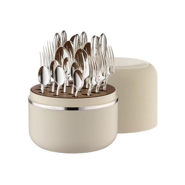 Robbe & Berking The Box Martelé Cream 24-piece cutlery set, silverplated