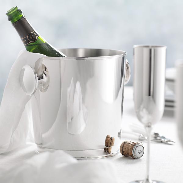 Robbe & Berking Champagne cooler with handles, Sterling silver