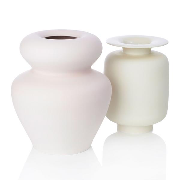 Fürstenberg Vasen und Dose Fluen