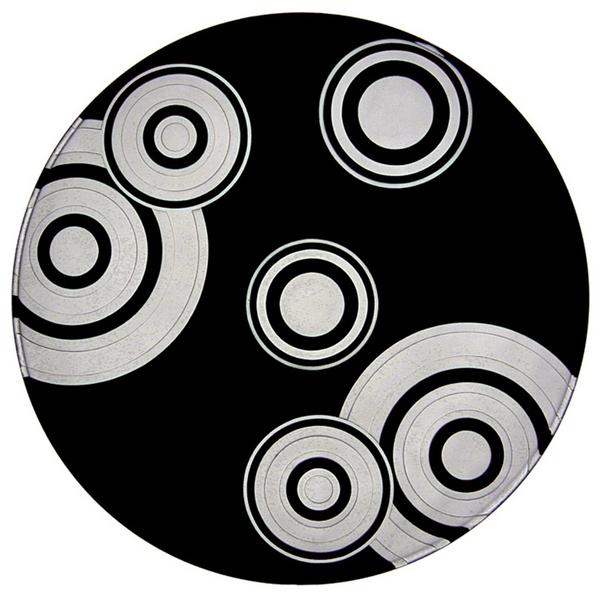 Artel Saturn crystal glass plates, black