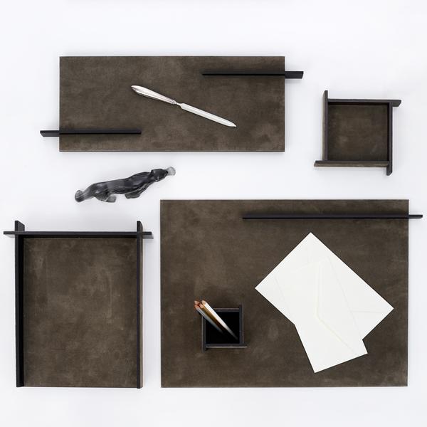 GioBagnara Malaparte office accessories, mud