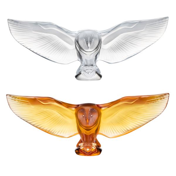 Lalique Barn Owl sculptures