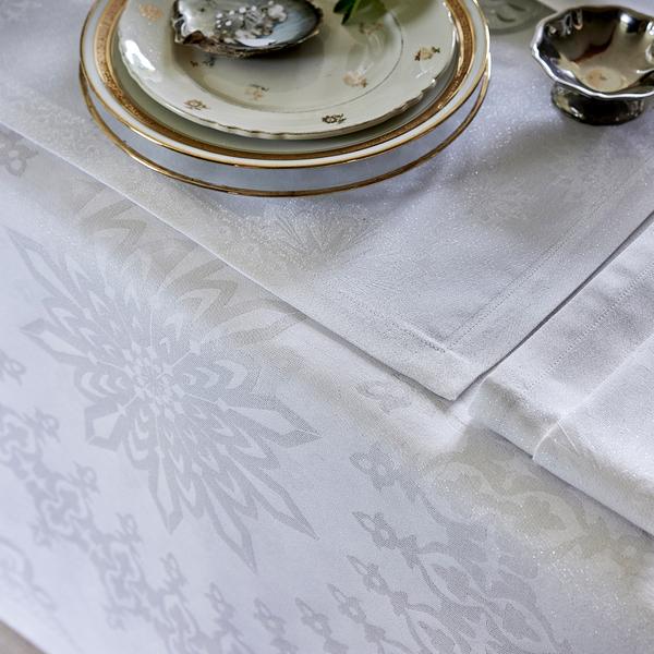 Le Jacquard Francais Lumieres d'etoiles table linen, white