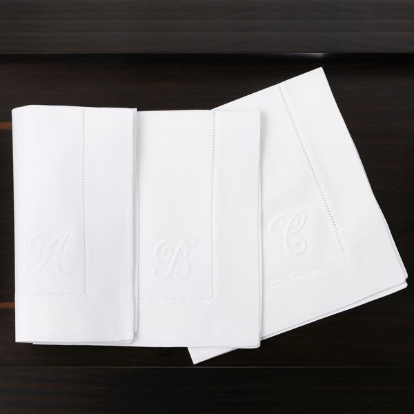 Eri Textiles Monogram cotton napkins