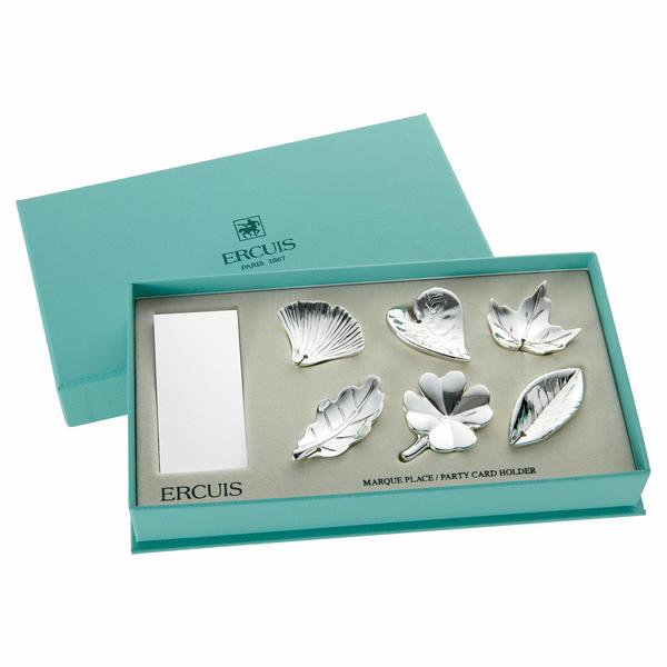 Ercuis Leaf selection place card holders, set of 6