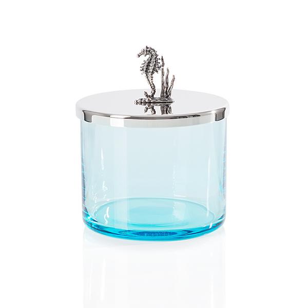 Greggio Seahorse glass jar
