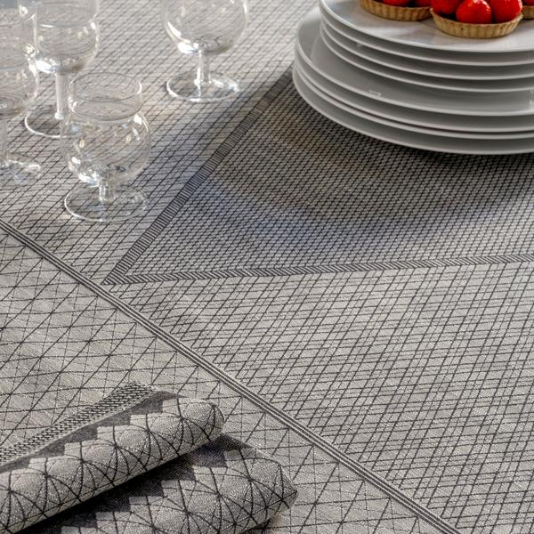 Le Jacquard Francais Tischwäsche Club, hellgrau (Ré)