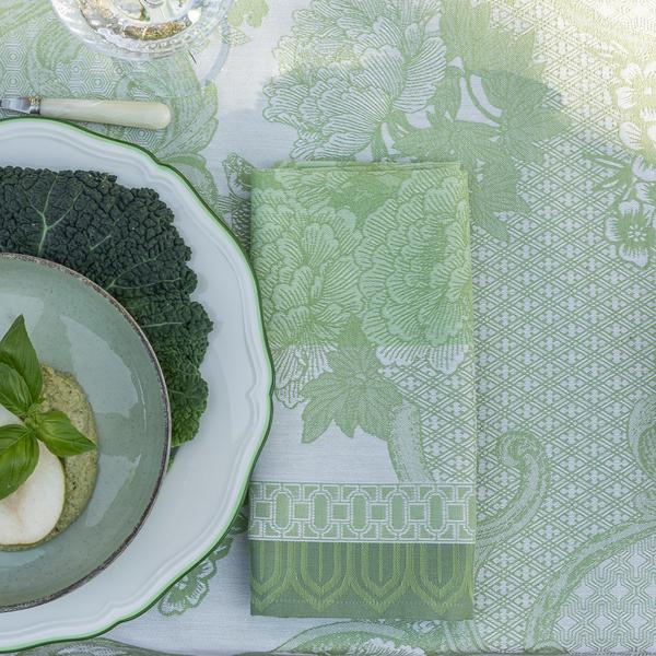 Le Jacquard Francais Tischwäsche Promenade Imperiale, grün