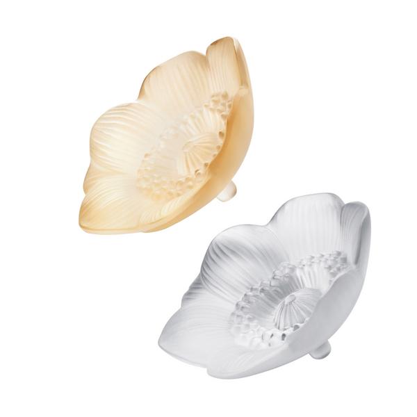 Lalique Anemone mini sculptures