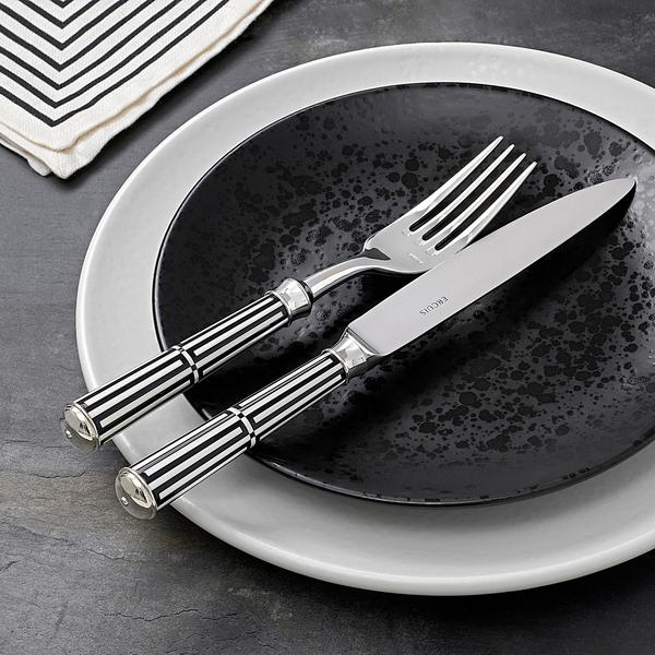 Ercuis Paquebot cutlery, black