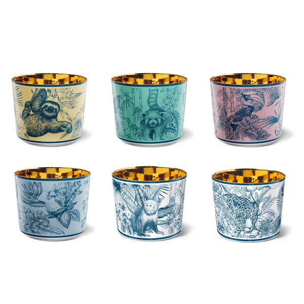 Sieger by Fürstenberg Paraiso Blue Champagne goblets