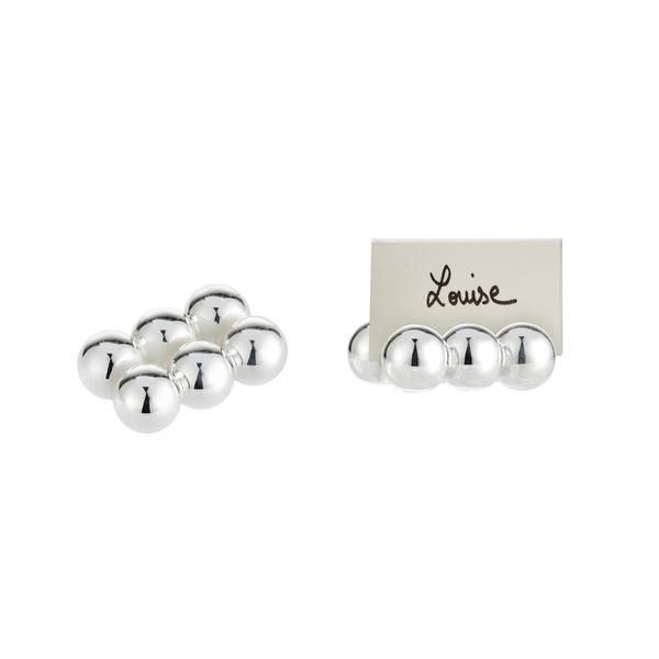 Christofle Perles place card holders, set of 2