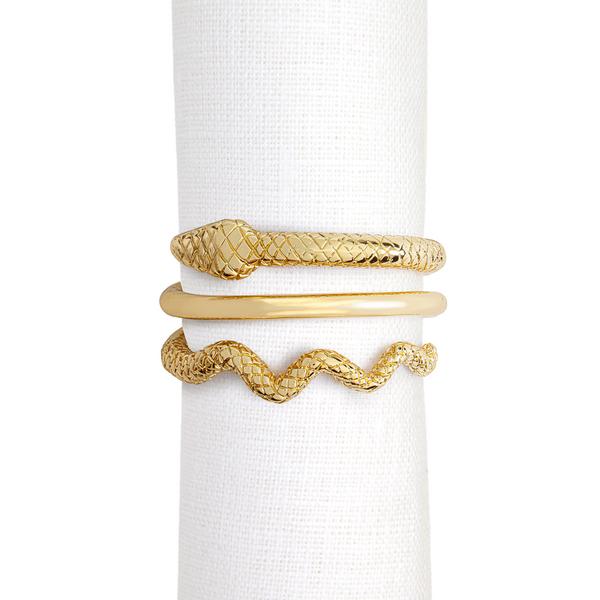 L'Objet Serviettenringe Serpent, 4er-Set