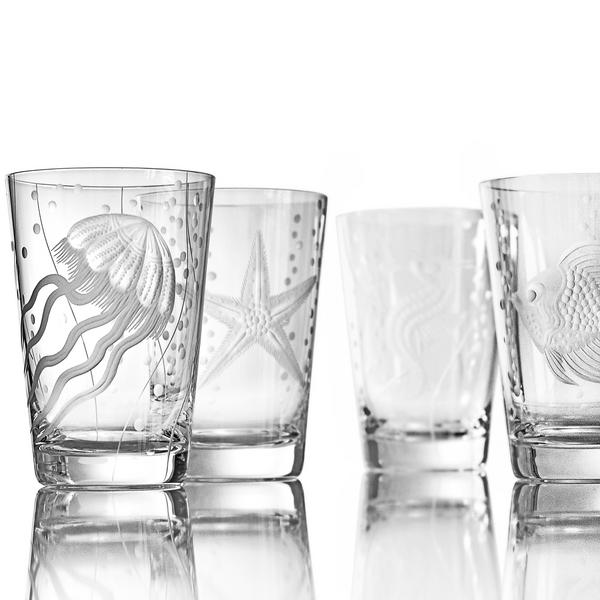 Artel Sea Life glass sets, clear