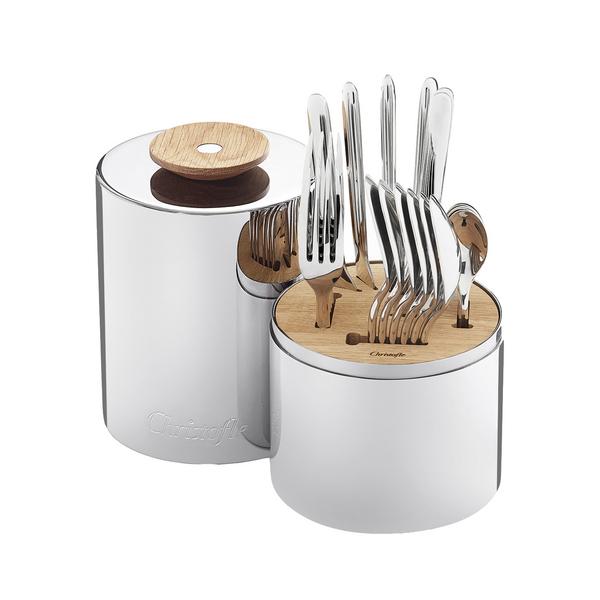 Christofle Besteck Essentiel Edelstahl, 24-tlg. in Design-Box