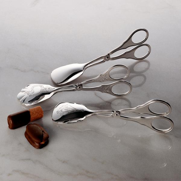 Robbe & Berking Silverplated pastry tongs
