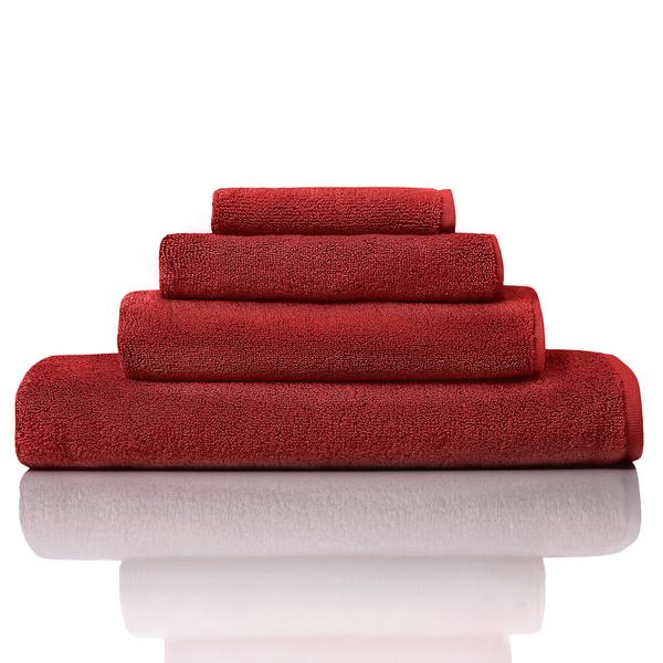 Weseta Switzerland Dreampure terry towels, rhubarb