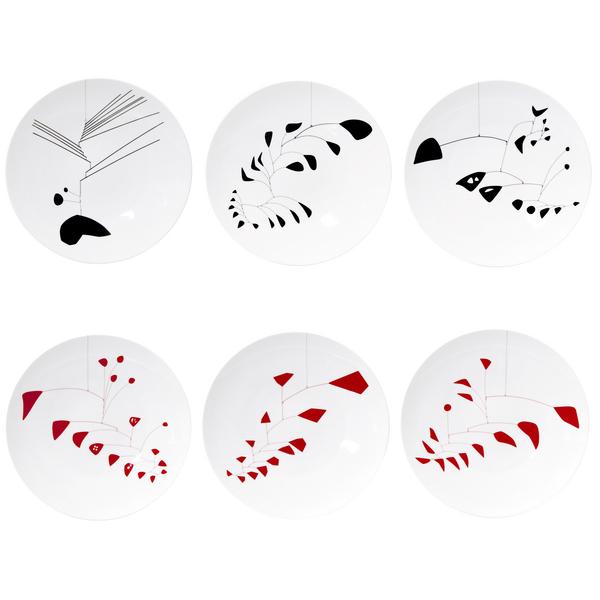 Bernardaud Calder dinner plates, set of 6