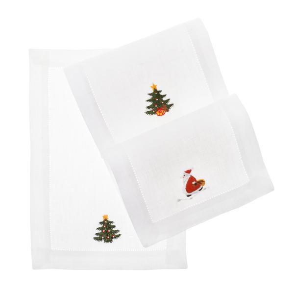 Eri Textiles Santa Claus cocktail napkins