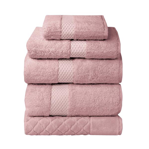 Yves Delorme Etoile terry towels, rose thé
