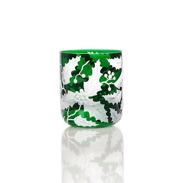 Artel Holly tea light holder, dark green