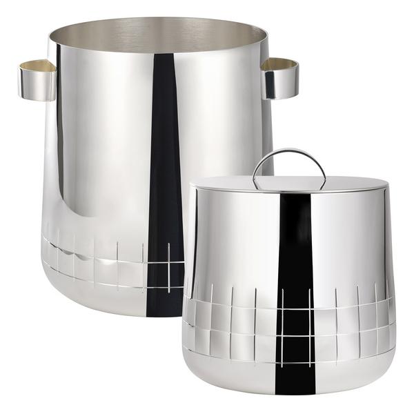 Christofle Graphik Champagne cooler & ice bucket