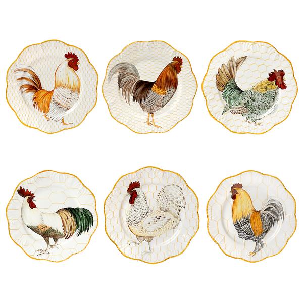 Pinto Plumes dinner plates, set of 6