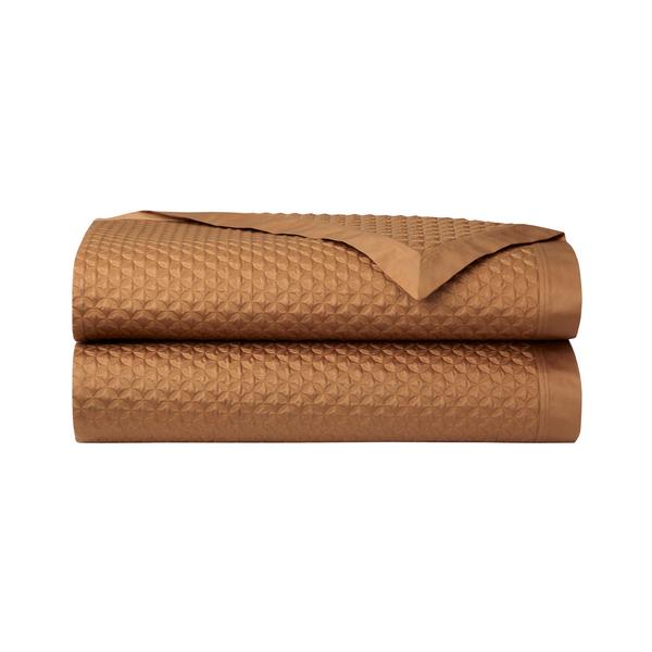 Yves Delorme Adagio bed throws, camel