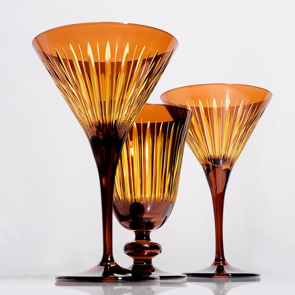 L'Objet Prism glasses, amber