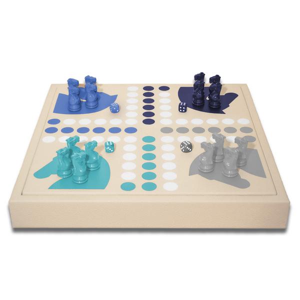 Hector Saxe Spiel Mensch ärgere Dich nicht, Buffalo blau