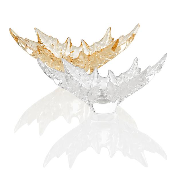 Lalique Champs-Elysées bowls, l 46 cm
