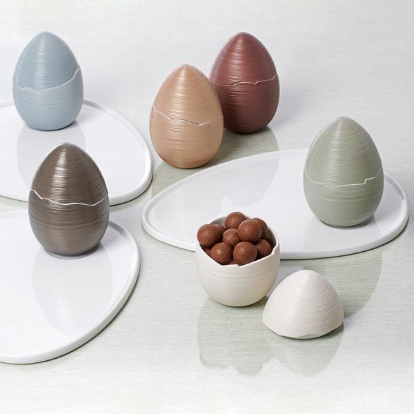 J.L Coquet Hémisphère coloured broken eggs