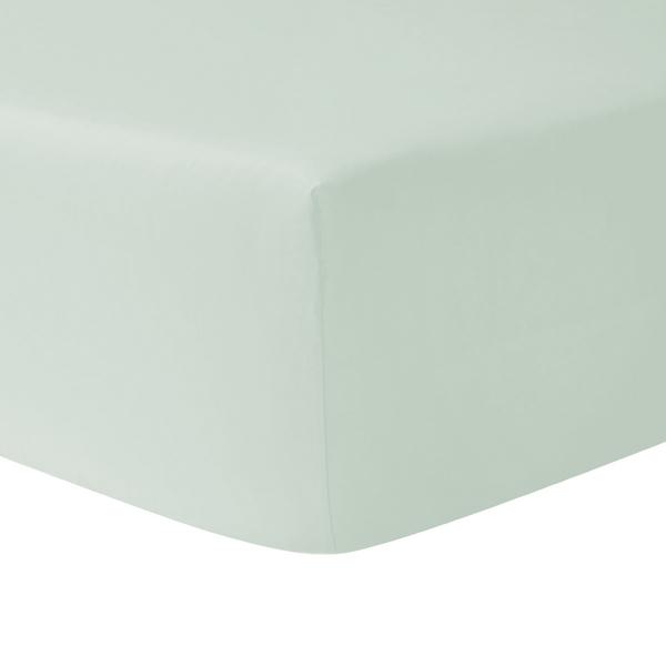 Christian Fischbacher Satin fitted sheets, pale jade