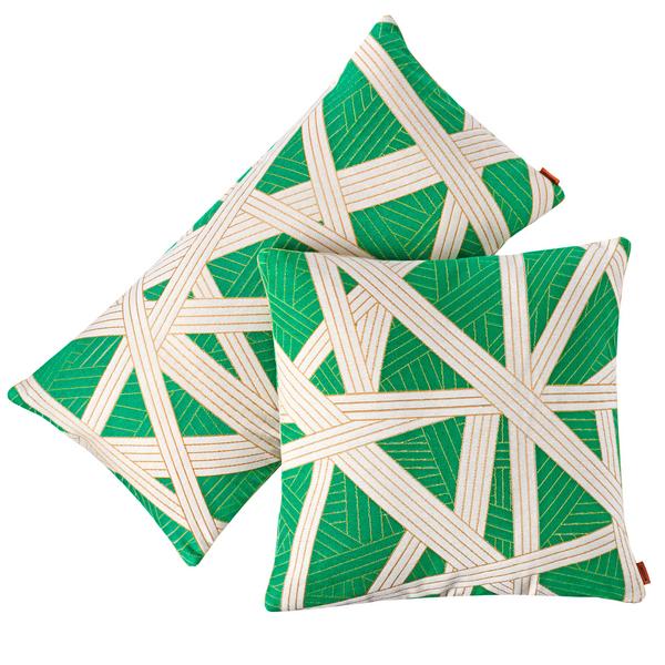 Missoni Home Nastri cushions, green