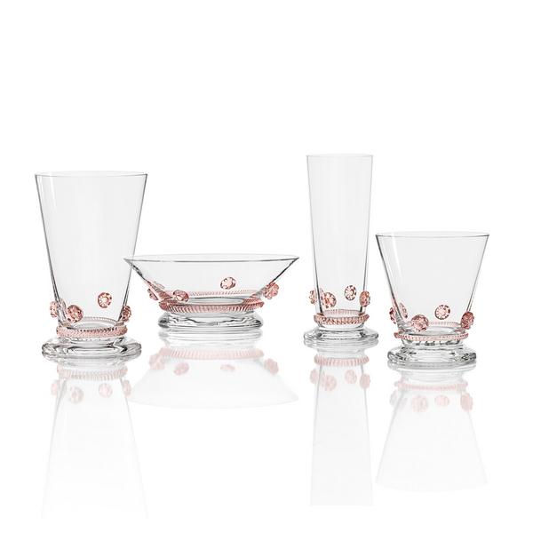 Theresienthal Bacchus glasses, pink