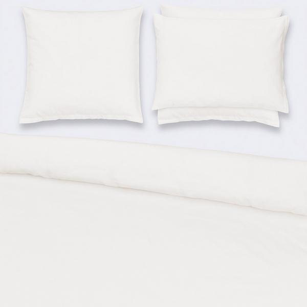 Christian Fischbacher Satin bed linen, pearly white