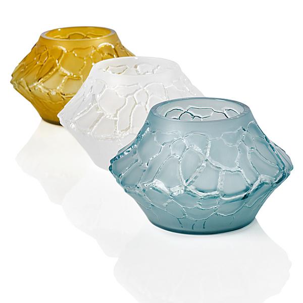 Lalique Caldera vases/votives