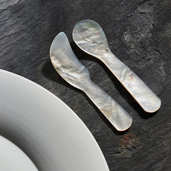 Ercuis Pearl caviar spoon & spreader set