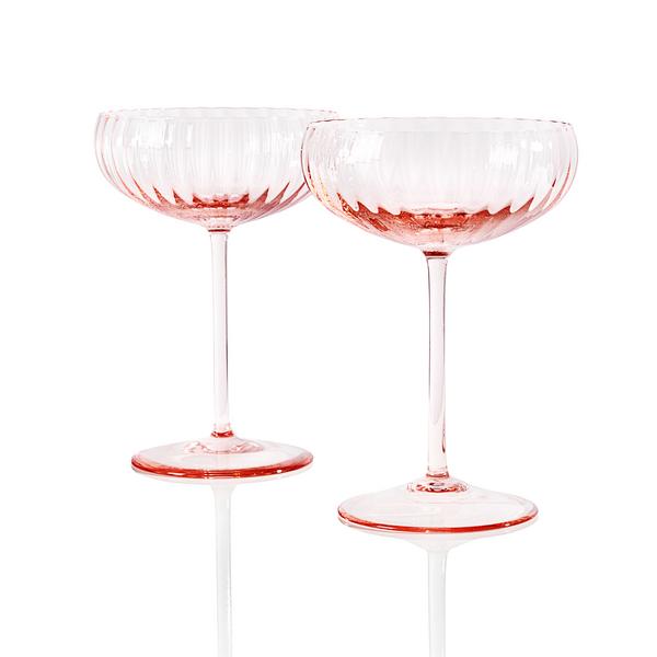 「VENINI FOR DAMIANI」 シャンパングラス　ボリチーネ２客 ba881815~74782_1.jpg