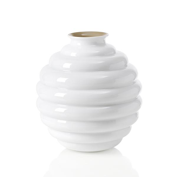 Venini Vase Deco Snow, H 29 cm