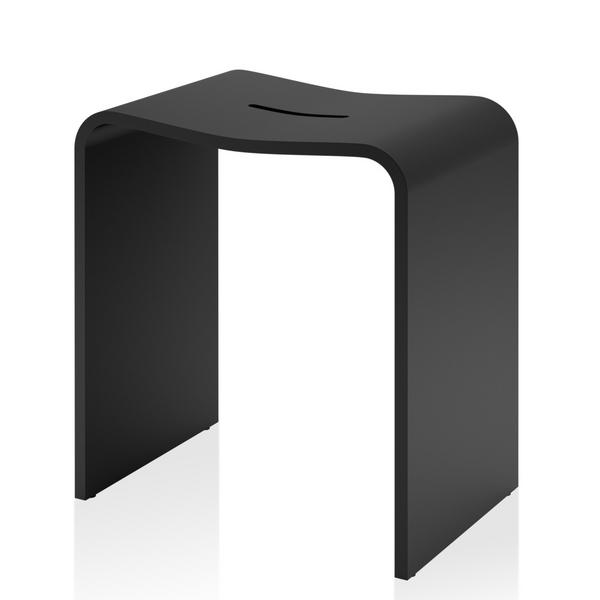 Decor Walther Duschhocker Stone, schwarz
