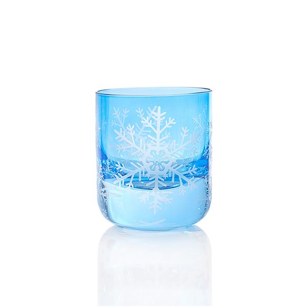 Artel Snowflakes tea light holder, light blue