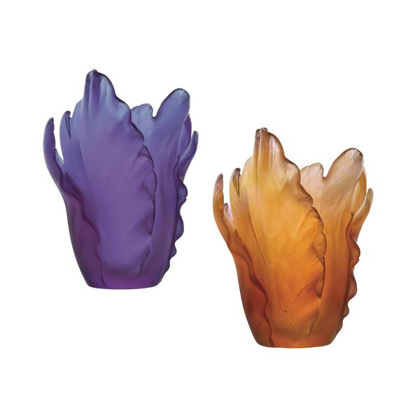 Daum Tulipe vases, h 17 cm