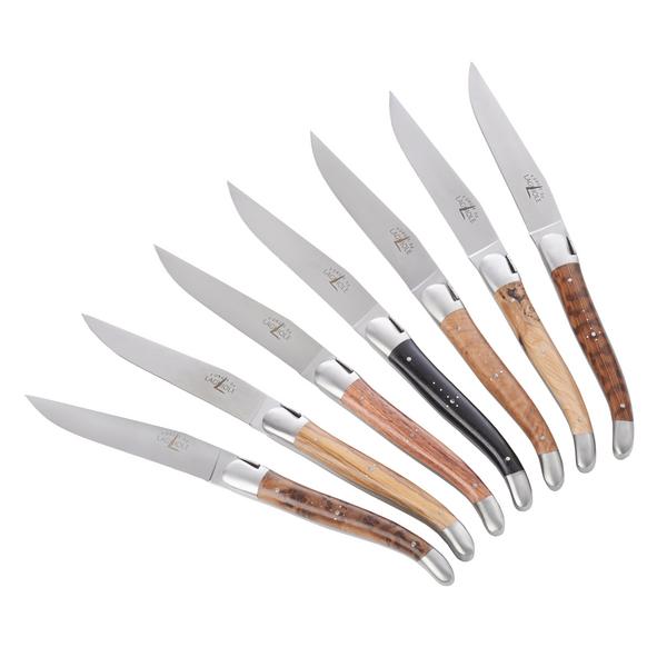 Forge de Laguiole Wood-handled knives and forks, satin finish