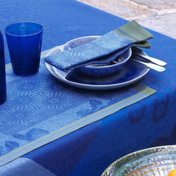 Le Jacquard Francais Tischwäsche Jardin d'Orient, blau