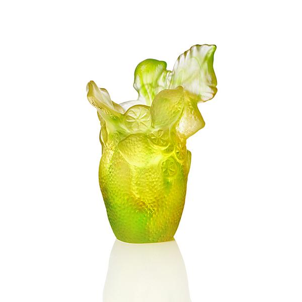 Daum Citrus vase, h 15,5 cm