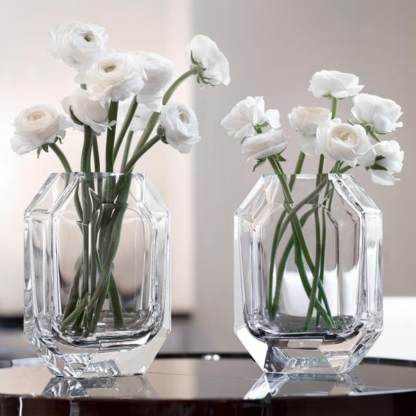 Baccarat Vase Octogone, klar