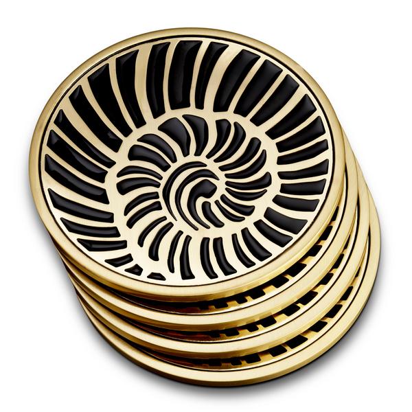 L'Objet Glasuntersetzer Shell, 4er-Set