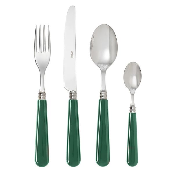 Capdeco Cambridge cutlery, dark green